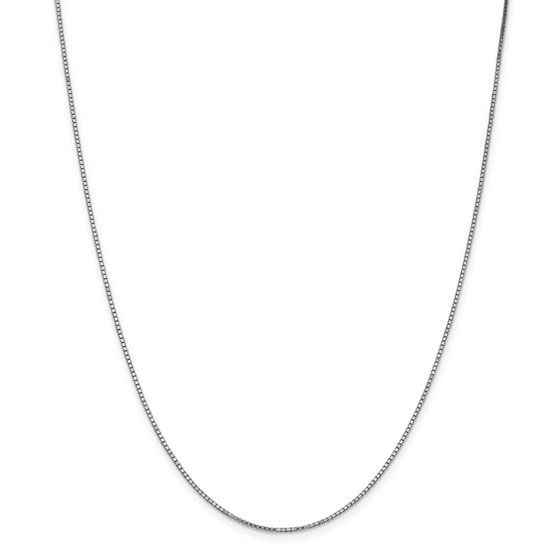 14k White Gold 1.1 mm Box Chain Necklace - 16 in. 14k White Gold 1.1 mm Box Chain Necklace - 16 in.